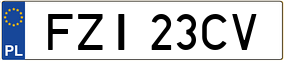 Trailer License Plate